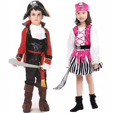 儿童节化妆舞会演出儿童俏丽杰克船长衣服加勒比帅气海盗王服装