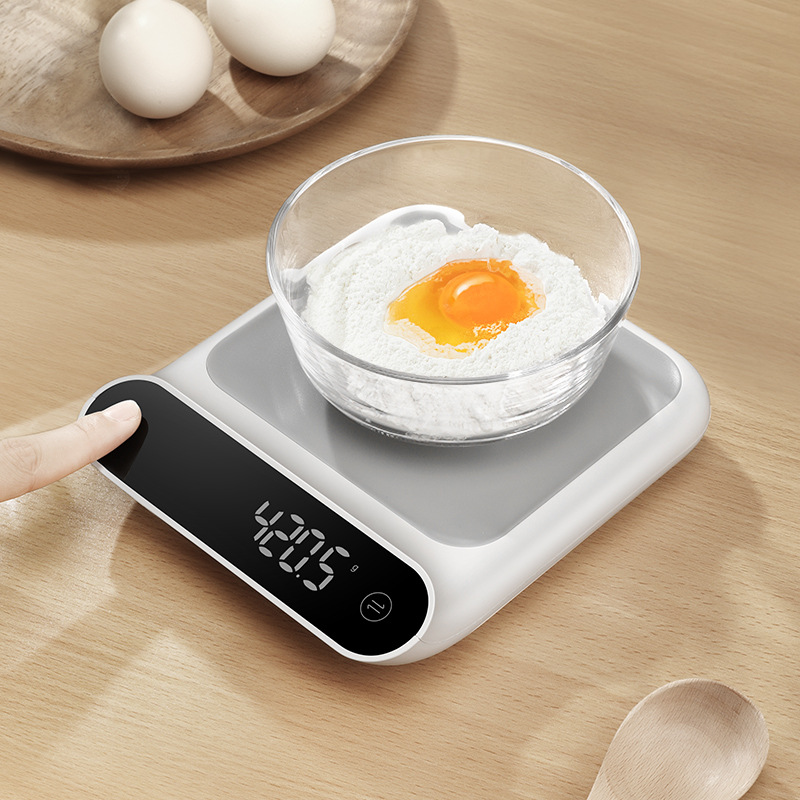 日本厨房电子秤小型家用烘焙专用食物秤克称高精度小称量器