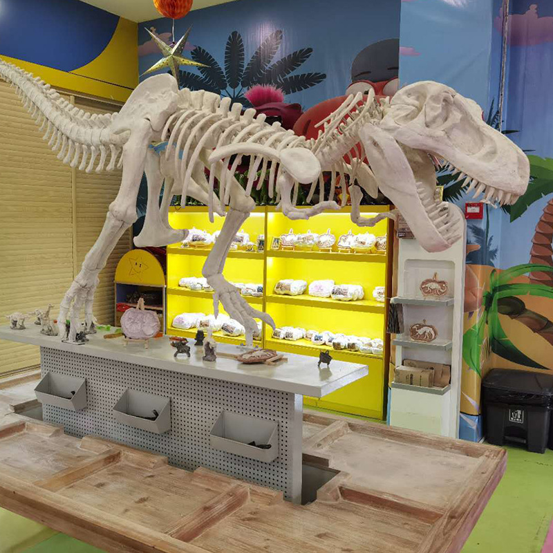 考古桌子商场挖掘桌带恐龙骨架考古12人考古桌子现货一件起