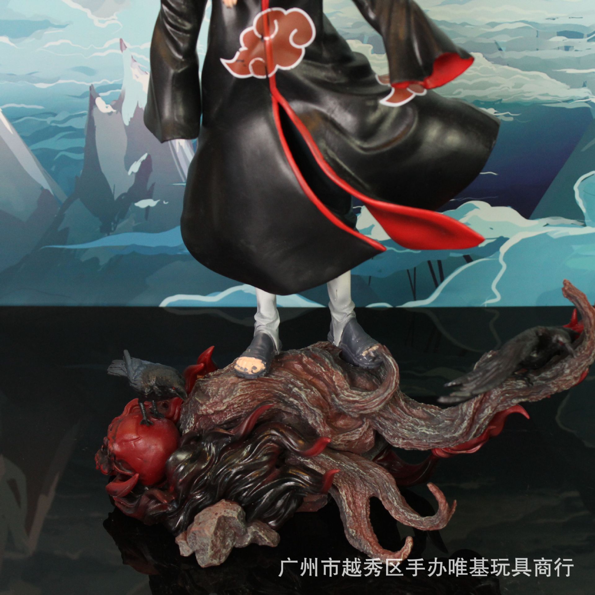 火影忍者 晓组织 宇智波鼬.暗部鼬 站姿场景雕像盒装手办模型摆件