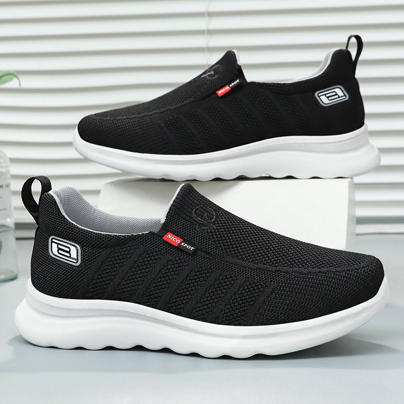 shoes men 2024 spring new men‘s shoes wholesale slip-on lofter old beijing cloth shoes men walking shoes