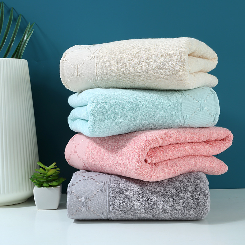 Cotton Bath Towel Adult Home Use Bath Thickening Full Cotton Towel 70*140 Absorbent Beach Towel Gift Wholesale