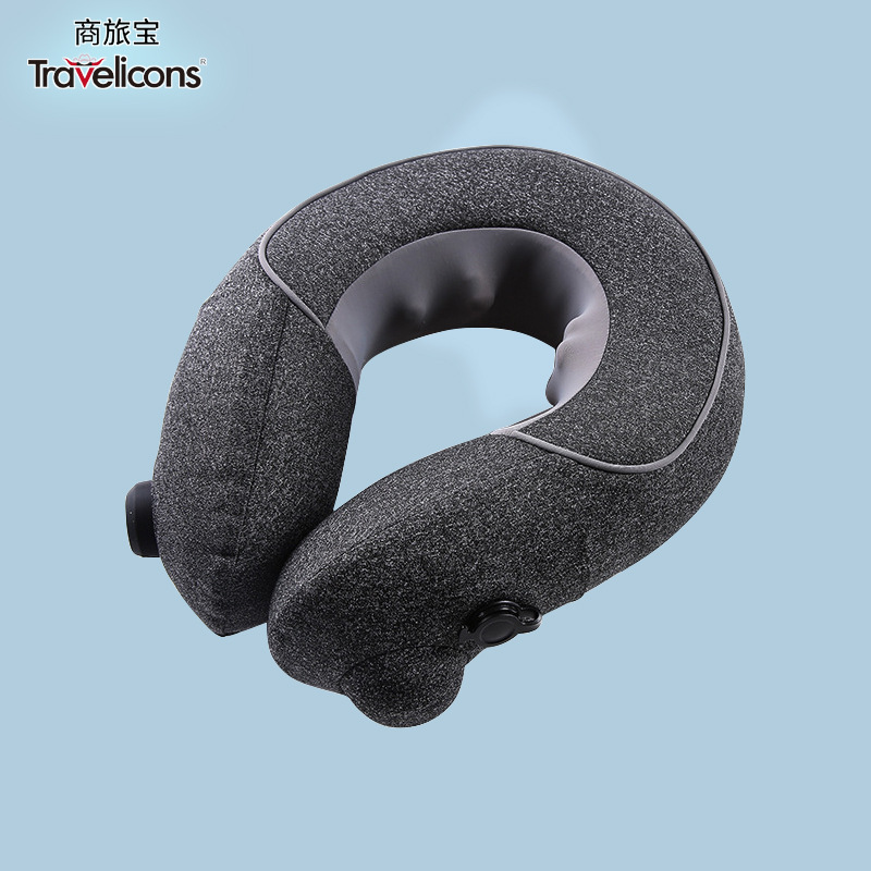 商旅宝充气u型按摩枕颈部按摩仪颈椎护颈枕脖子靠枕健康节日礼品