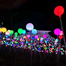 厂家供应LED圆球灯户外景观芦苇灯广场装饰插地灯发光圆球草坪灯
