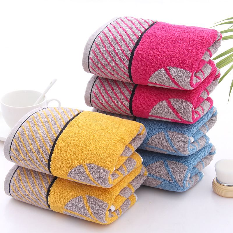 Factory Wholesale Towel Fashion Circle-Shaped Jacquard Face Towel Adult Men and Women Couples Face Towel Supermarket Stall Logo