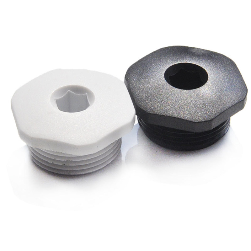 英得特 内六角外螺纹防水堵头尼龙闷盖 环保塑料防尘塞密封孔塞帽