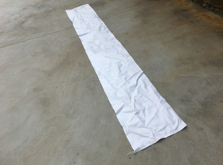 枕芯纺织品加长现货编织袋超长蛇皮袋白色覆膜印字pvc管材水管袋