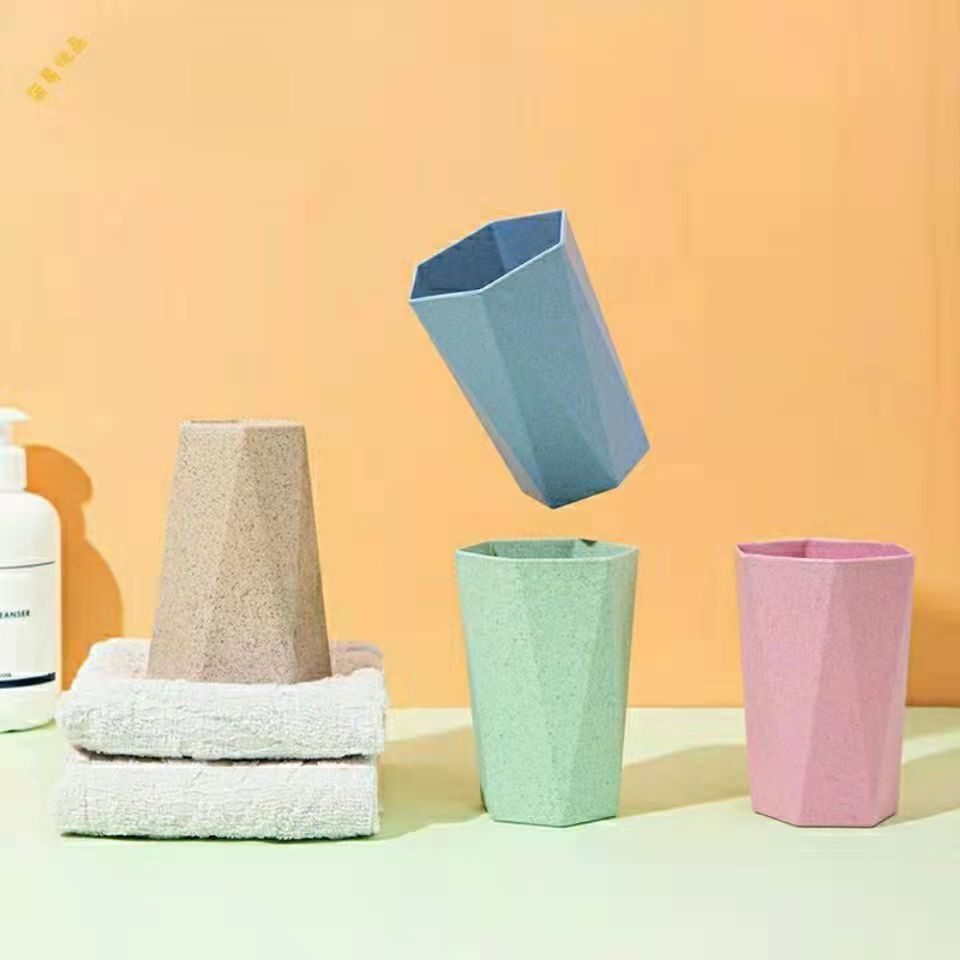 wheat straw diamond cup tooth cup gargle cup household couple toothbrush cup wheat fragrance washing cup gift manufacturer