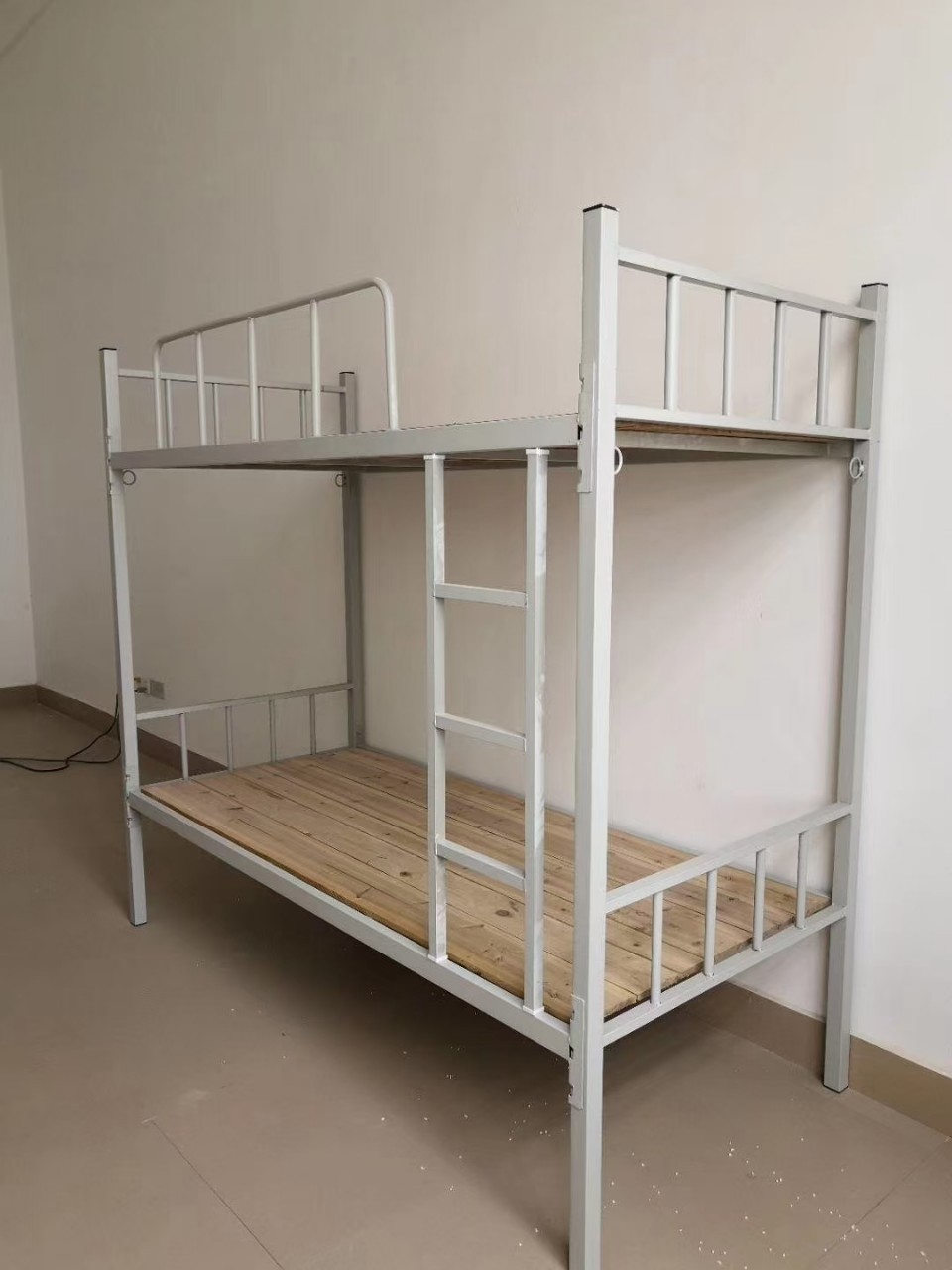 灰色来图定制普通现代简约单人床钢制成人学校霆樽挡书床