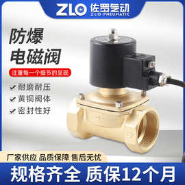 黄铜防爆电磁阀水气220v 24V燃气切断阀6分DN15 DN25 DN40