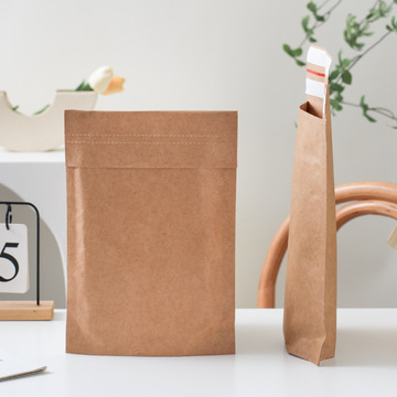 毛巾背心围巾服装快递包装袋自封袋加厚文具礼物打包防水牛皮纸袋