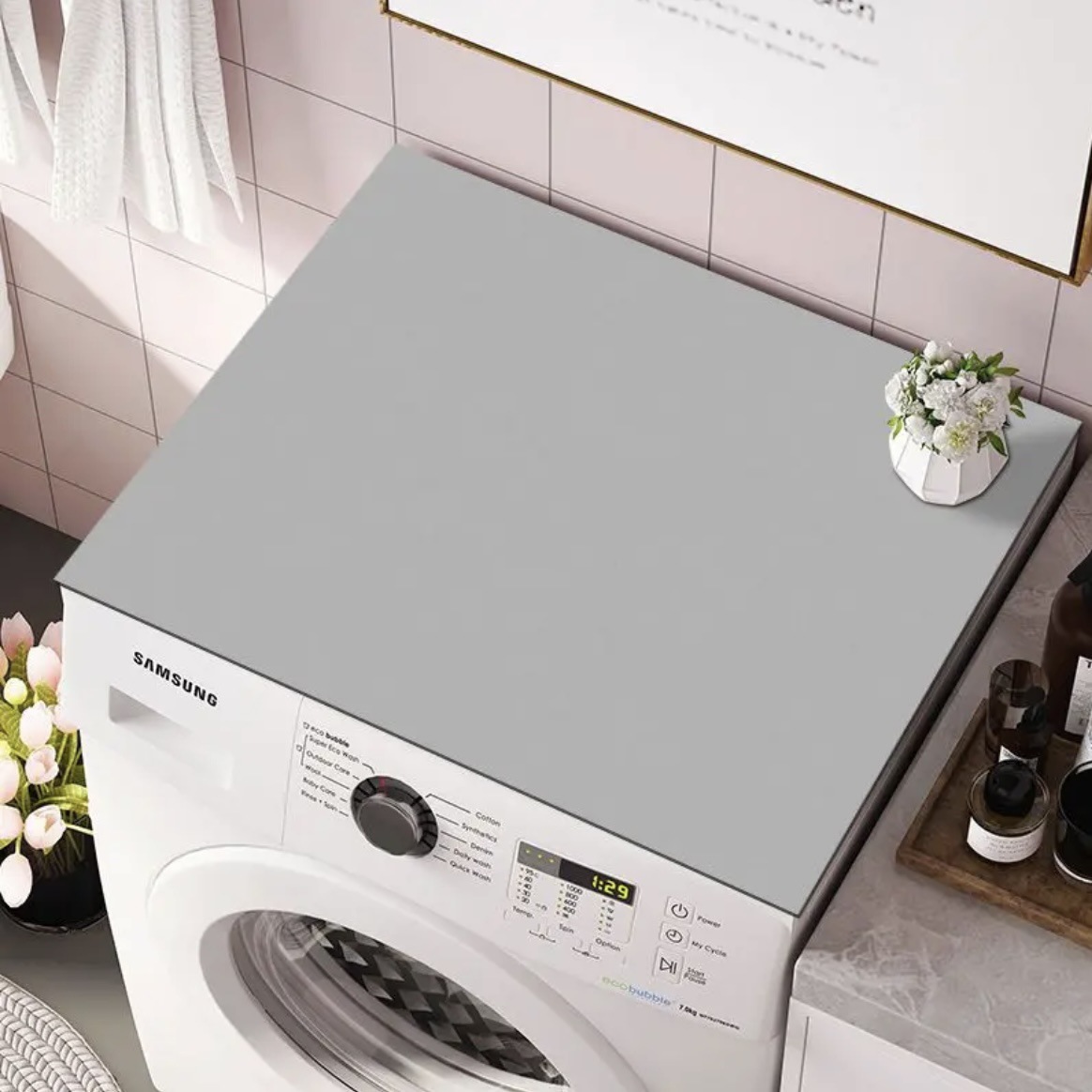 temu cross-border washing machine hydrophilic pad quick-drying faux leather floor mat bathroom non-slip mat oil-proof carpet kitchen pad