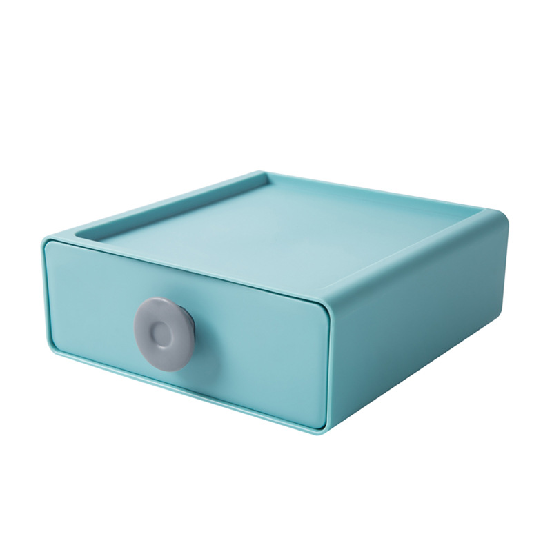 Korean Style Morandi Desktop Storage Box Multi-Layer Drawer Shelf Large Capacity Pencil Case Cosmetics Storage Box