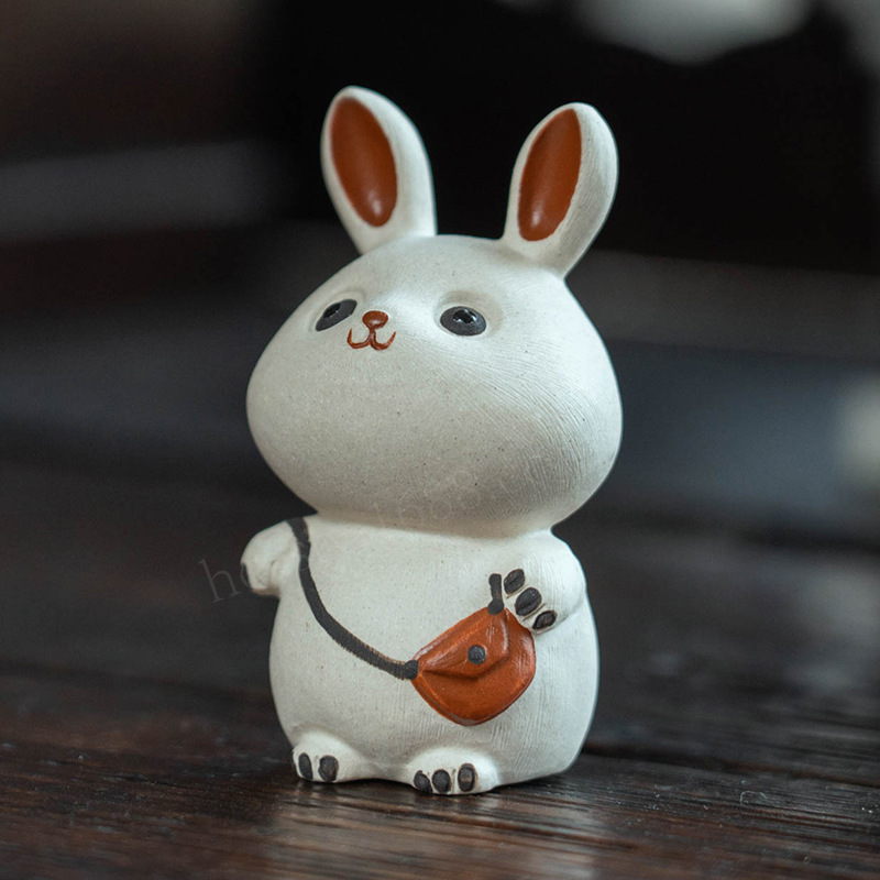 陶瓷兔子小摆件