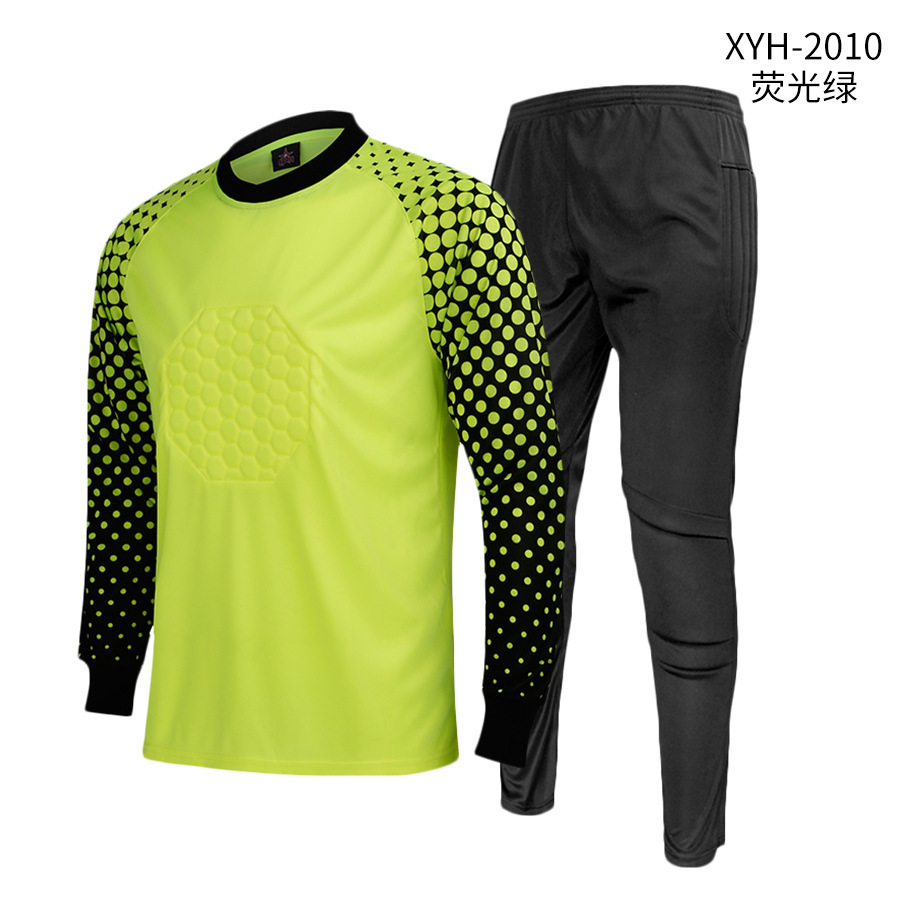 足球守门员服套装男成人门将服儿童长袖龙门衣服足球装备印字