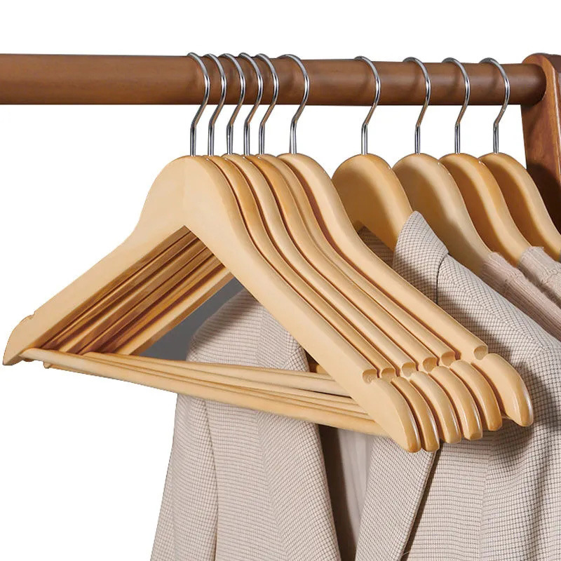木质衣架子晒衣架家用衣挂钩衣柜衣服架木制木质木头服装店