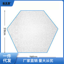 六角防潮垫帐篷户外露营加厚野外地垫隔凉六边形铝箔搭配件野餐垫
