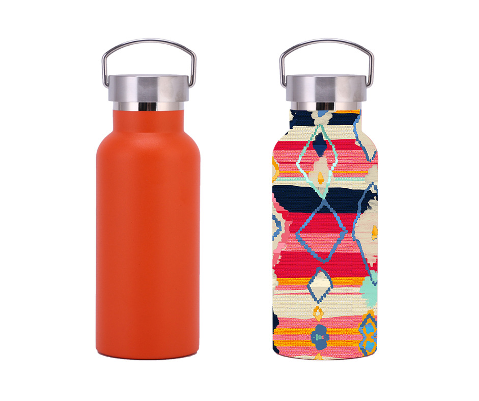 Graphic Customization Logo Large Capacity 304 Double Stainless Steel Water Bottle Outdoor Travel Portable Insulation Sports Cup