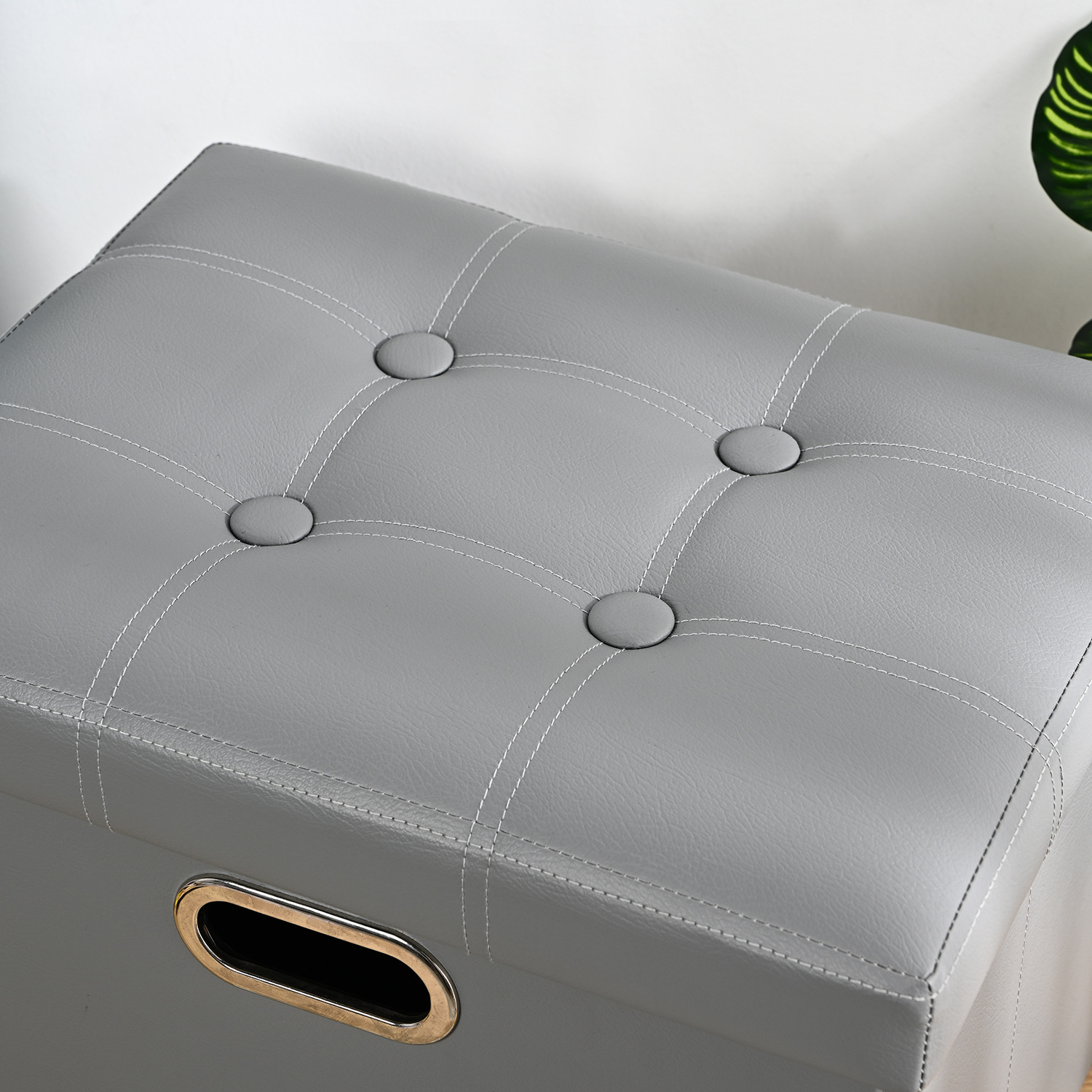 新款北欧折叠皮革收纳箱 储物整理换鞋凳玩具收纳凳可坐人批发