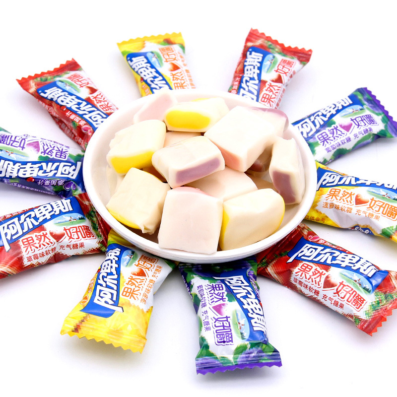 阿尔卑斯硬糖软糖散装混合口味500g牛奶糖水果糖结婚喜糖年货散糖