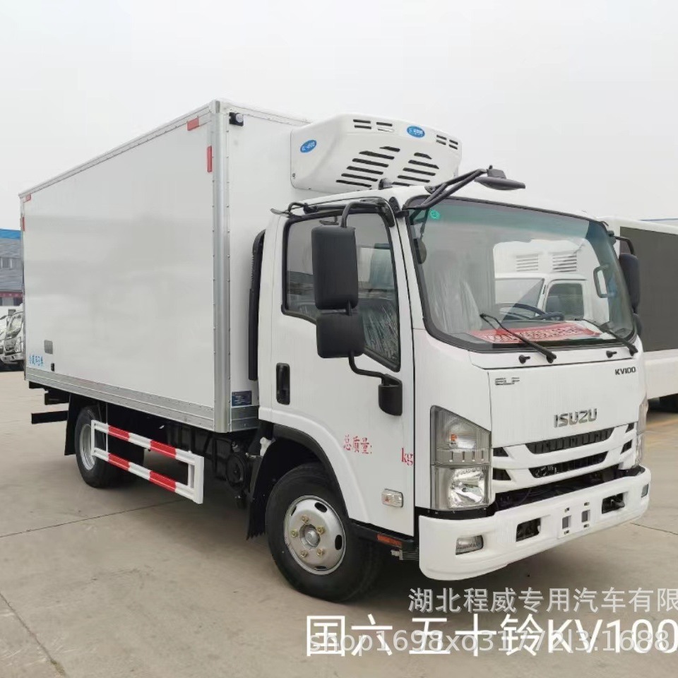 五十铃kv100冷藏车出口五十铃厢式货车4.2米冷藏车-阿里巴巴