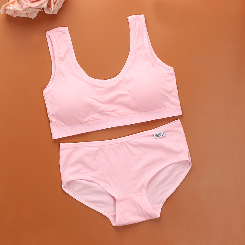 中学生内衣内裤套装女14-15-16岁发育期学生初中生女孩穿的小背