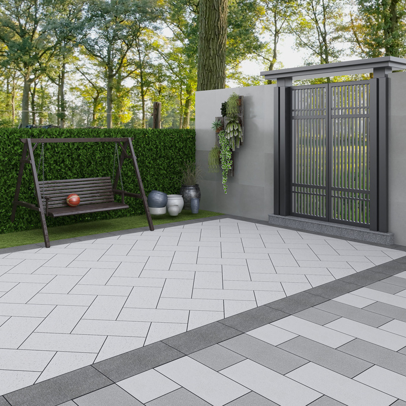 户外庭院地砖地铺石农村小院子地面铺防滑地板砖室外露台花园瓷砖