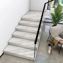 楼梯踏步瓷砖通体砖大理石加厚原槽釉面一体式耐磨防滑地砖梯级砖