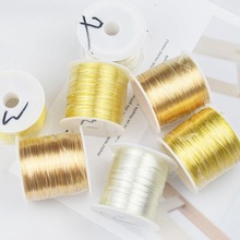 铜丝保色一百米线制作头饰发簪材料缠花绕线首饰品定型线代发