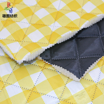 夹棉里布里料超声波绗棉涤纶面料野餐地垫子防水涂层挡风被牛津布