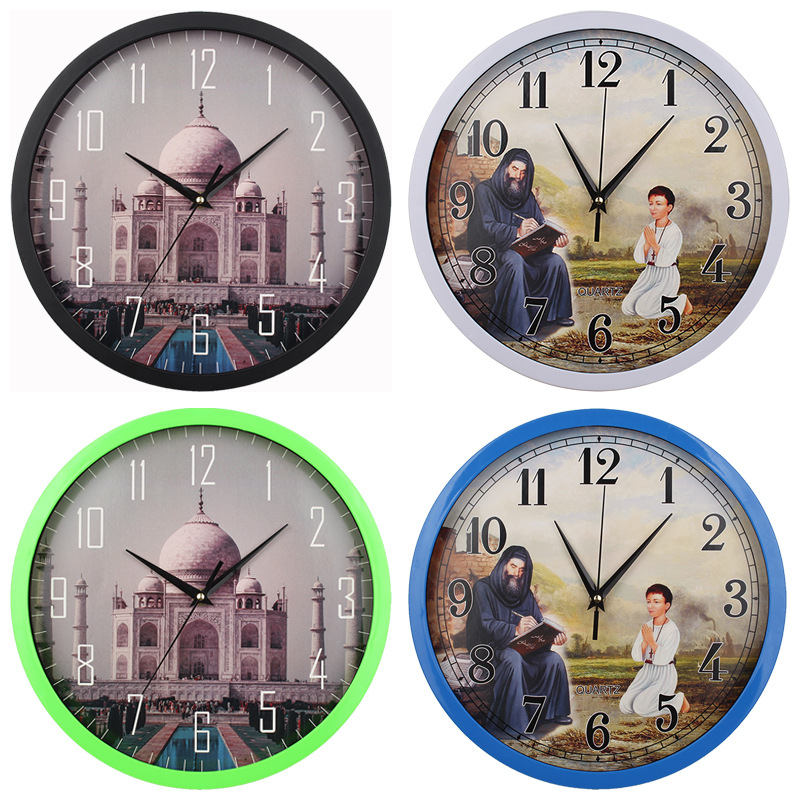 Saudi Arabia Wall Clock Modern Living Room Decoration Bedroom and Household Wall Hanging Noiseless Clock Clock Wholesale
