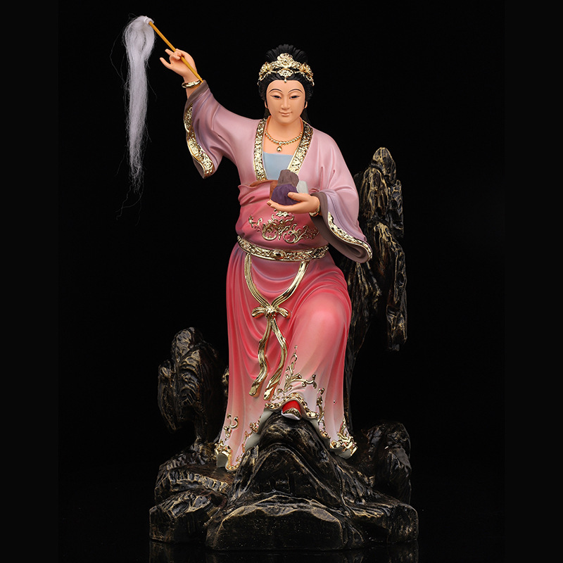 女娲娘娘神像家用供奉树脂佛像补天女神大地之母佛堂工艺中式摆件