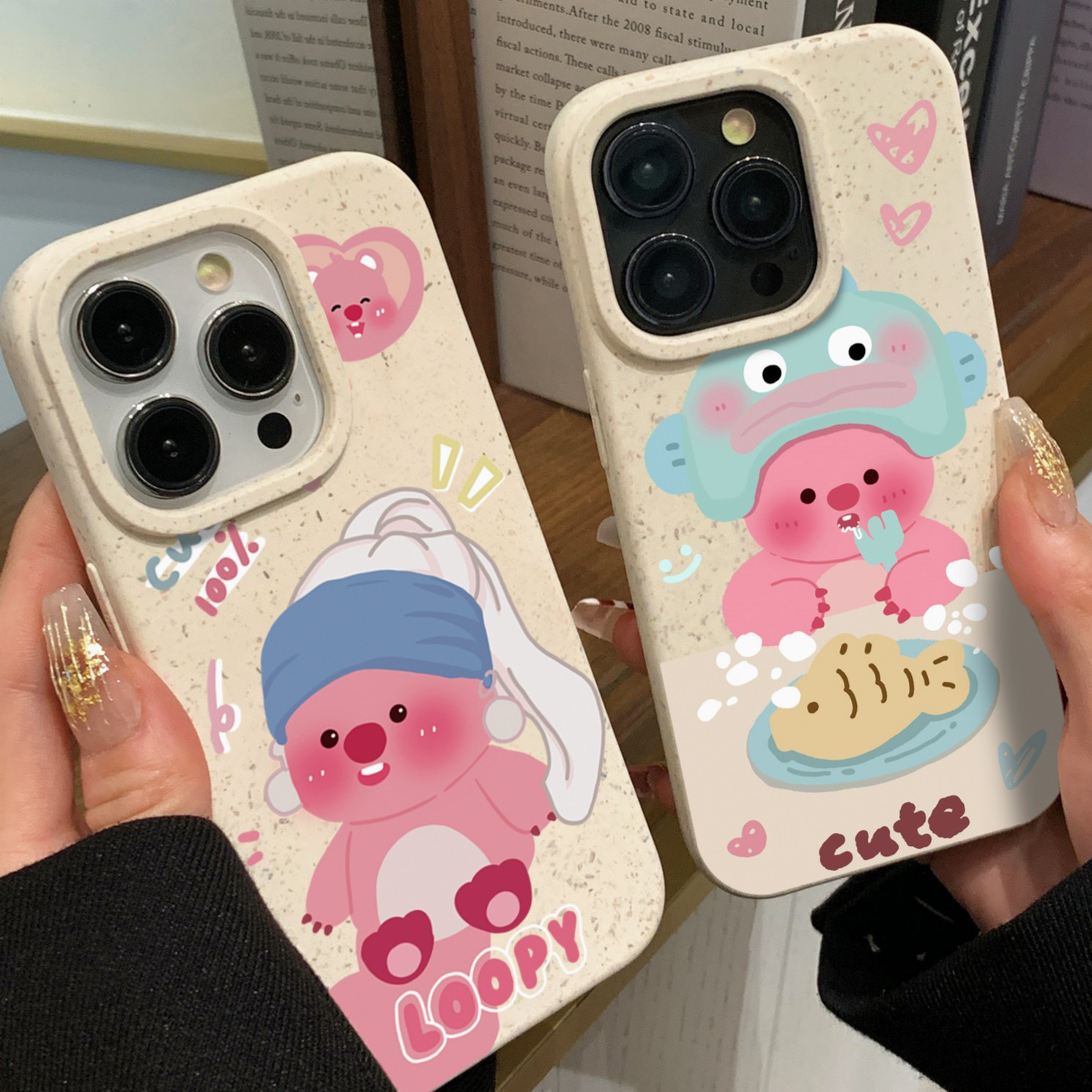 姐妹款小海狸loopy苹果14promax手机壳iphone13可爱12promax露比