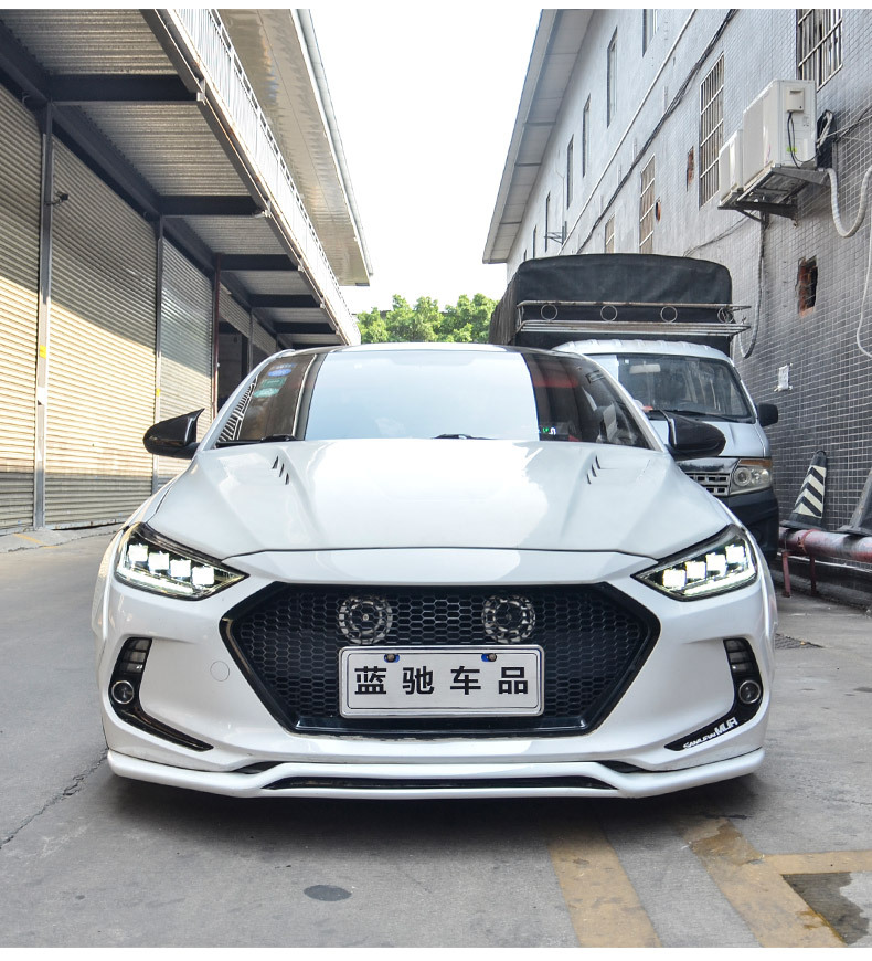 适用现代领动大灯总成改装led大灯16-19款20款led透镜世纪版流光