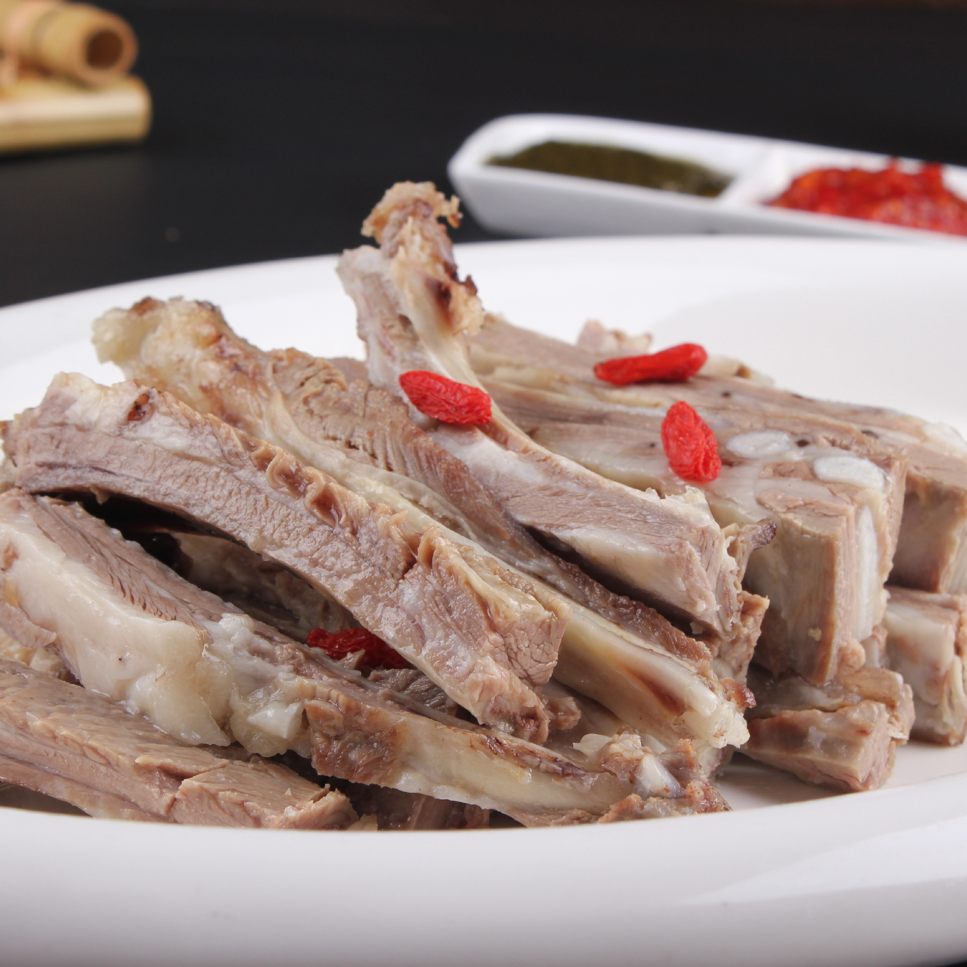 伊犁手抓羊排清炖熟食羊肋排即食酒店饭店手把肉羊排骨羊肉羔羊