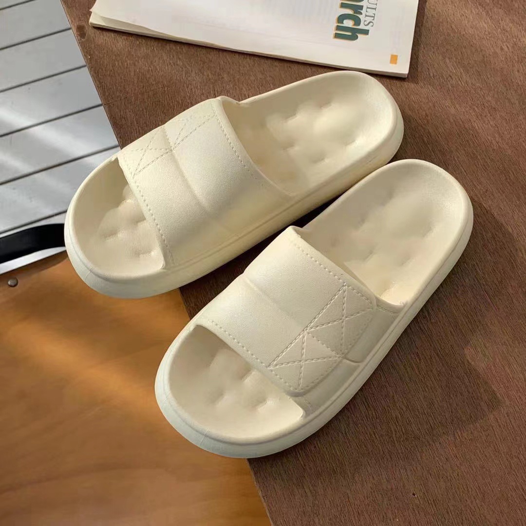 2022新款外穿踩屎感情侣拖鞋一字女拖居家浴室厚底软底懒人凉拖鞋