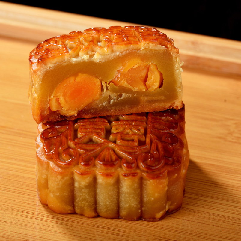 独立装广式100克蛋黄莲蓉月饼双黄莲蓉150克五仁双黄 整箱批发广