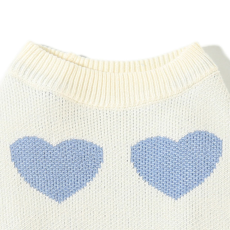 Pet Clothes Wholesale Dog Sweater Heart Trendy Cute Spring Clothes Cat Clothes New Knitwear Fashion Brand