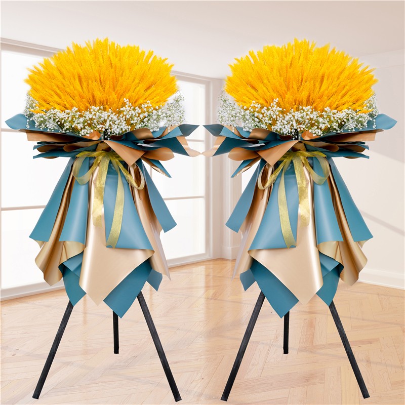 成都大麦开业花篮鲜花开张三脚架乔迁庆典麦穗武侯温江同城速递送