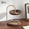 Early heart circular woodiness double-deck Tray originality tea tray A snack Fruit plate Dinner plate tableware A snack bread Retail Early heart circular woodiness double-deck Tray originality tea tray A snack Fruit plate Dinner plate tableware A snack bread Retail