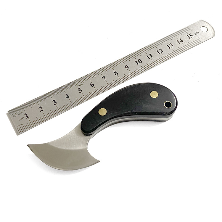 420不锈钢紫光檀小斧头刀户外刀刮香刀水果刀文房刀具切纸刀b61