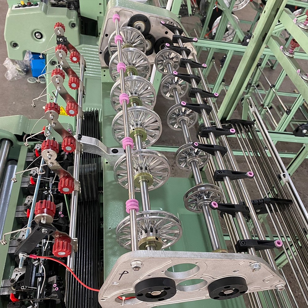 广野高速织带机 高速无梭织带机 松紧带织带机织唛机领标机织带机批发