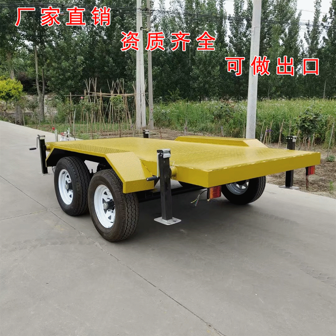 轻型栏板式半挂车润煤厂家直销牵引杆挂车最新报价