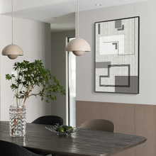 现代简约抽象几何客厅背景装饰画软装样板间挂画书房卧室玄关壁画