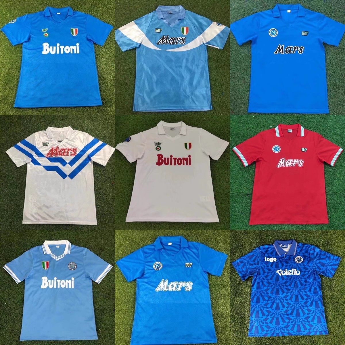 88-89那不勒斯球衣纪念版10号马拉多纳足球服90-91经典napoli复古