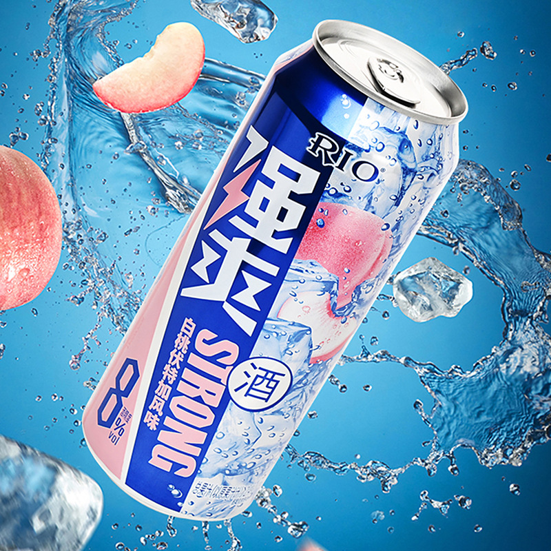 【官方授权】rio锐澳预调鸡尾酒强爽8度系列500ml*12罐伏特加基酒