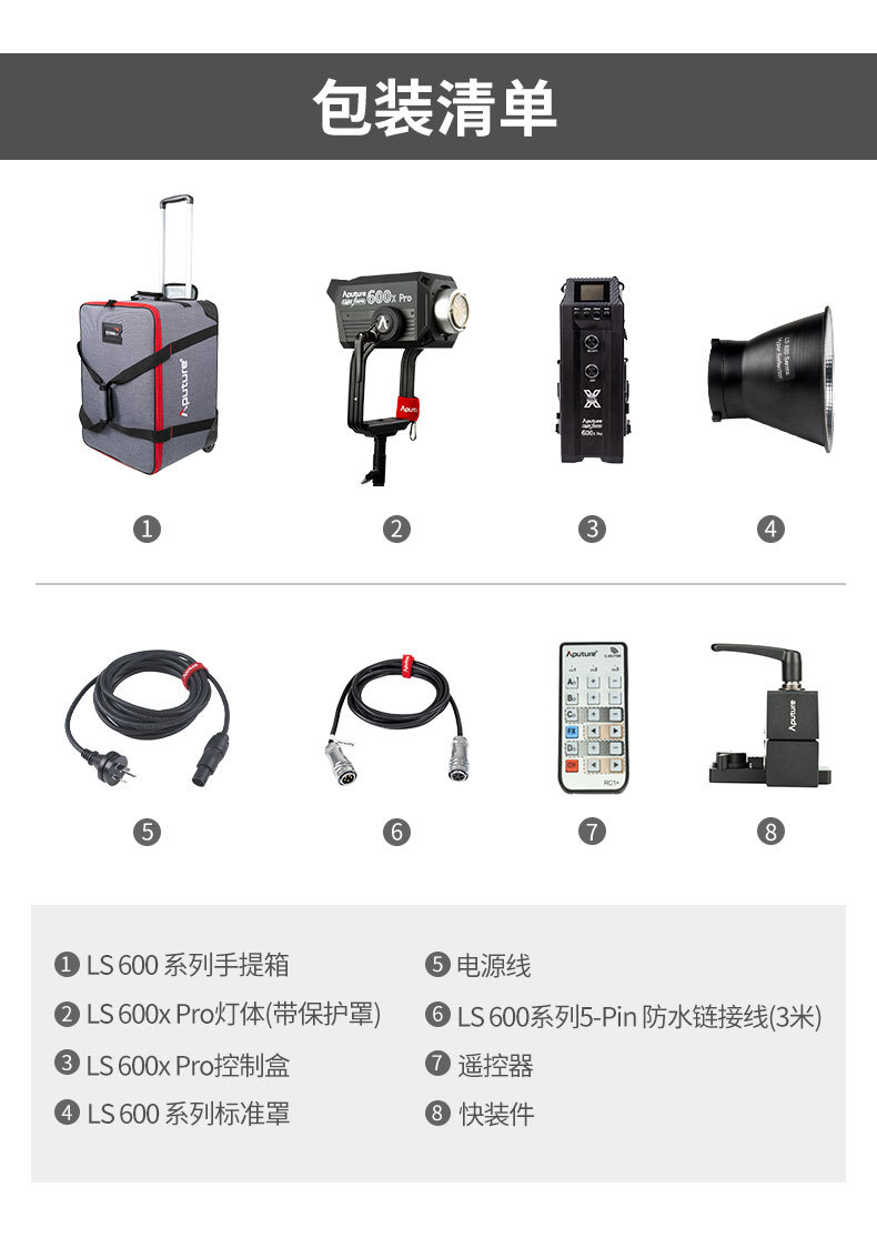 aputure爱图仕600x pro影视led双色温常亮灯摄影灯补光灯视频直播