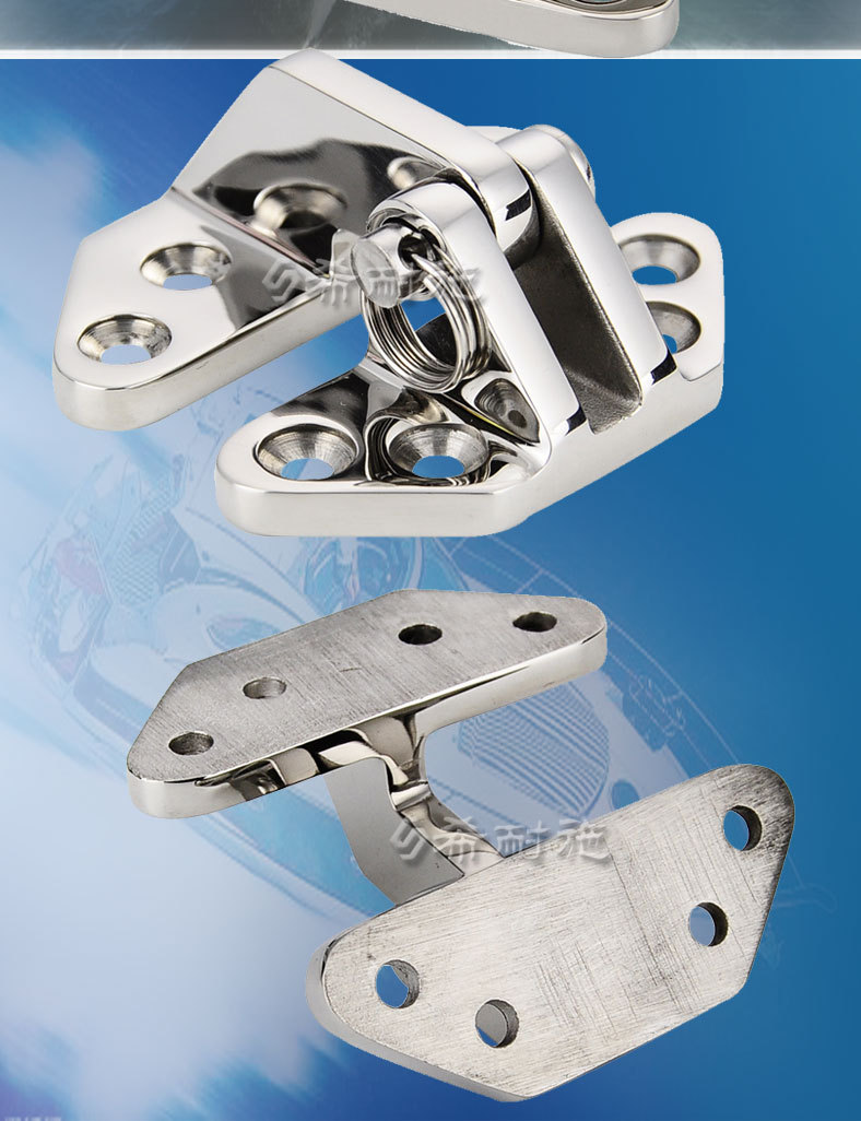 不锈钢特殊铰链蝶形飞机合页液压阻尼缓冲柜门静音加厚66*38五金
