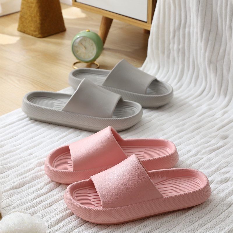 Eva Shit Feeling Internet Hot Slippers Summer Household Home Non-Slip Thick Bottom Soft Bottom Home Bath Bathroom Sandals