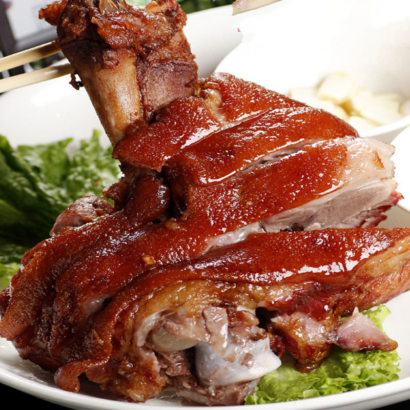 整只斤大肘子猪蹄膀卤肉熟食酱肘子猪肘五香卤味猪手无骨克